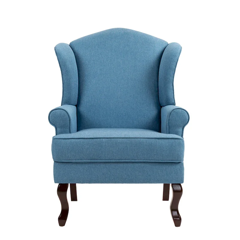 Mid-Century Modern Upholstered Wingback Accent Chair