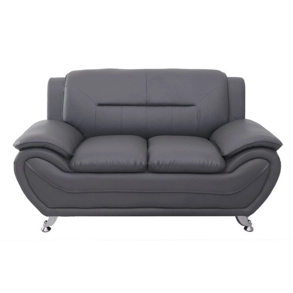 Michael Segura Faux Leather Loveseat