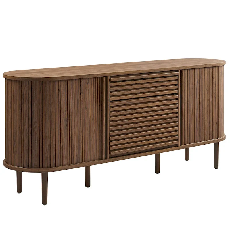 Harlan 67  Fluted Oval Sideboard Cabinet