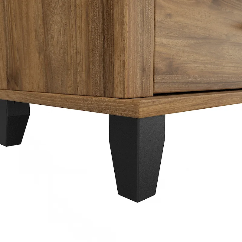 Transitional Grain-textured Grey Dresser