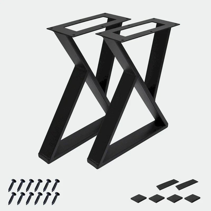 Z Shape Iron Table Legs 2 Pieces Side Table legs