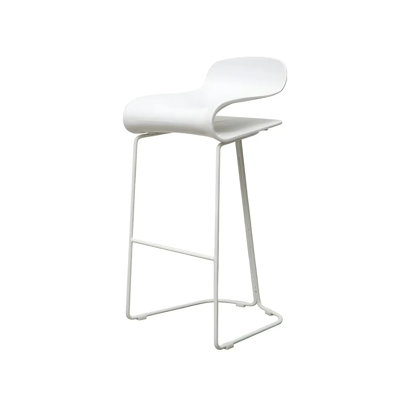 Acrylic Sleek Durable Backless Counter Height Bar Stool