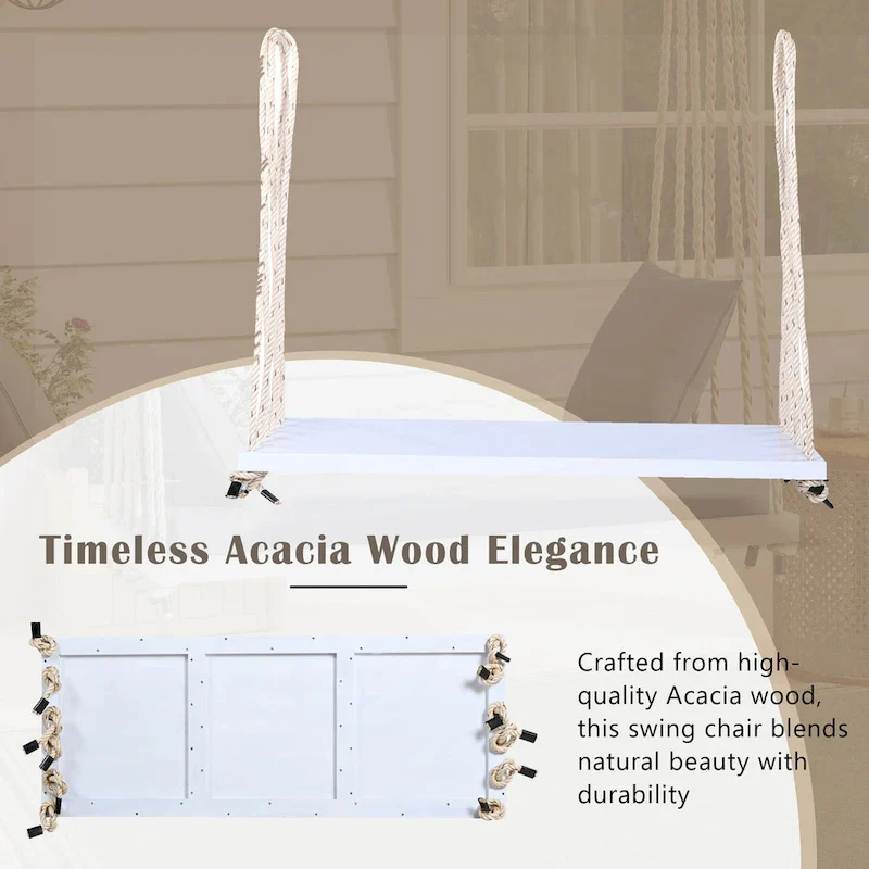 Patio Wooden Swing Chair