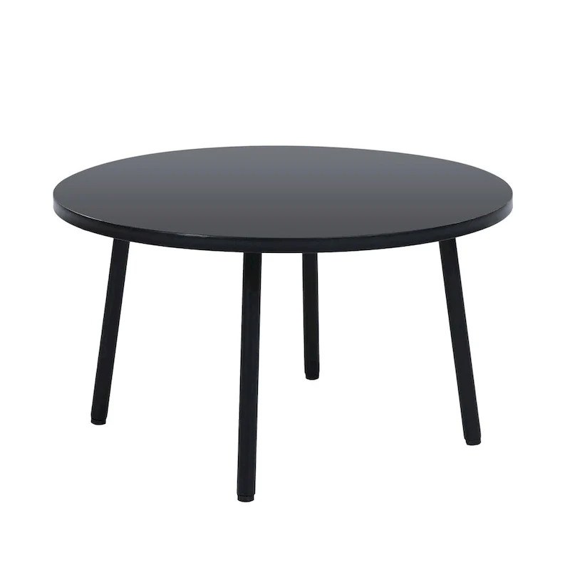 Iron Curved Sectional Sofa Set with Table and Cushions