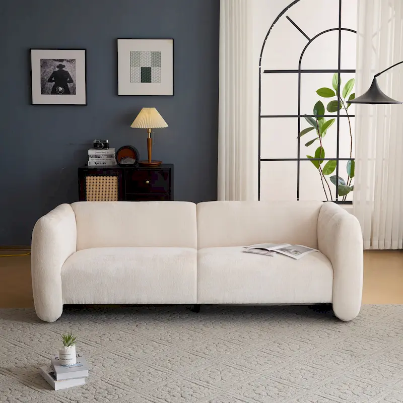 Christopher Knight Home - Tonson 83 3-Seater Wave Design Sofa