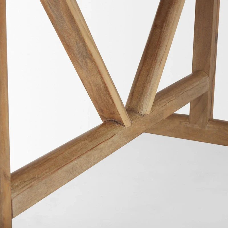 84  Light Brown Solid Wood Dining Table - 84 L x 42 W x 30 H