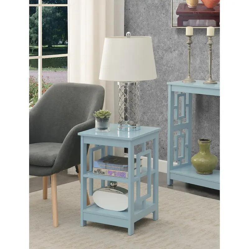 Convenience Concepts Town Square End Table with Shelves