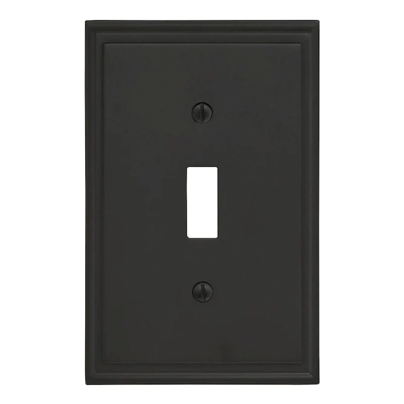 Mulholland 1 Toggle Black Bronze Wall Plate - 1 Toggle