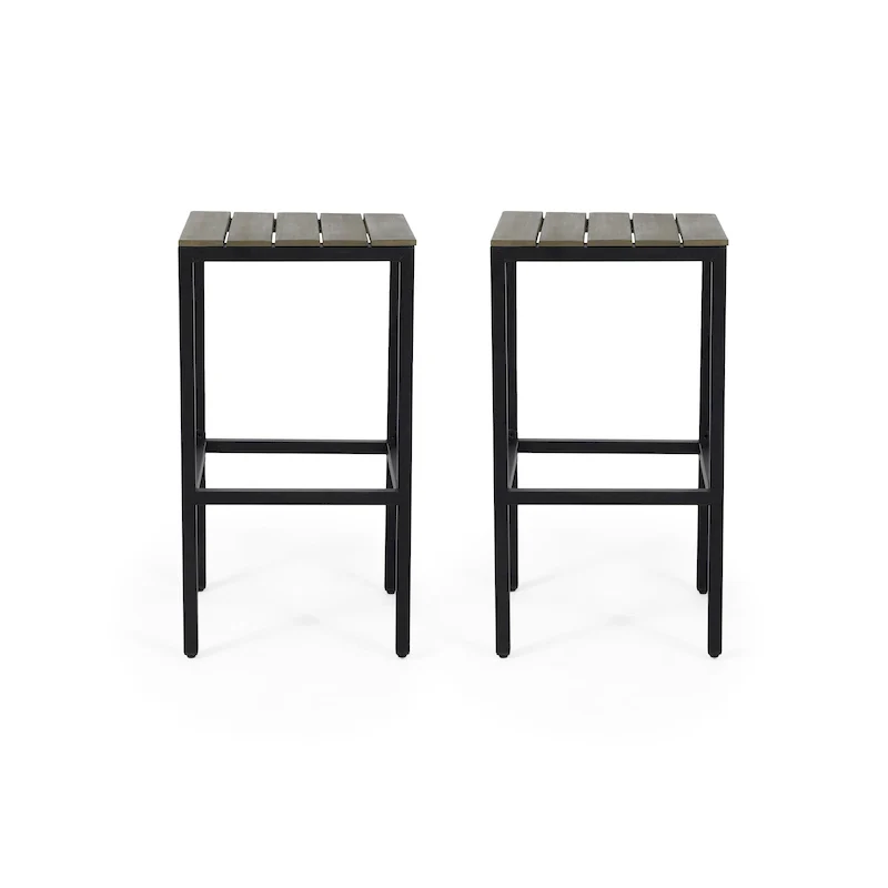Dorset Acacia Wood Bar Stools by Christopher Knight Home