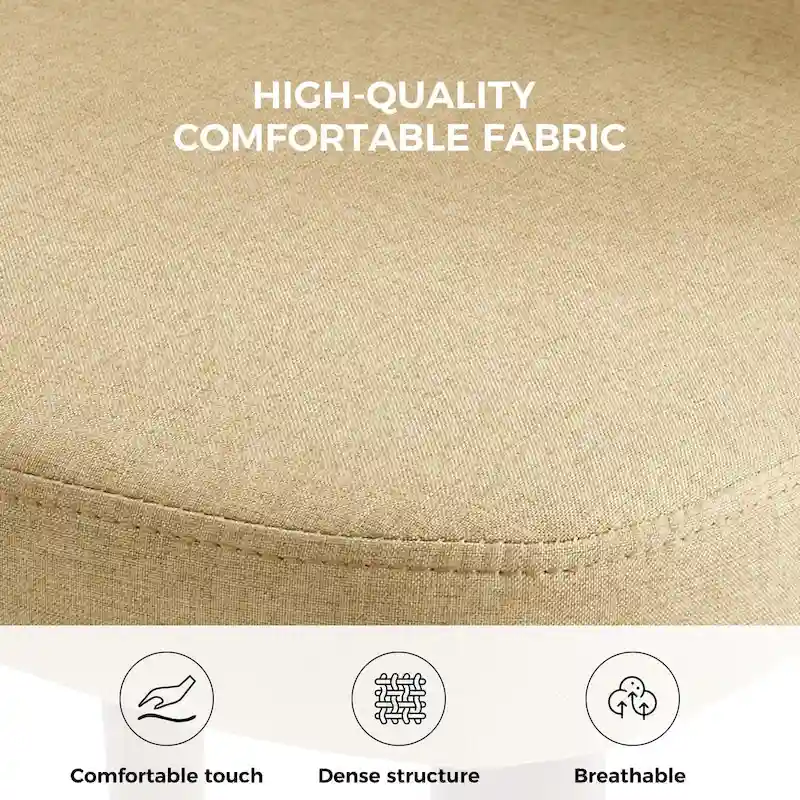 Melisa Upholstered Solid Wood Dining Chair Set of 2 by HULALA HOME