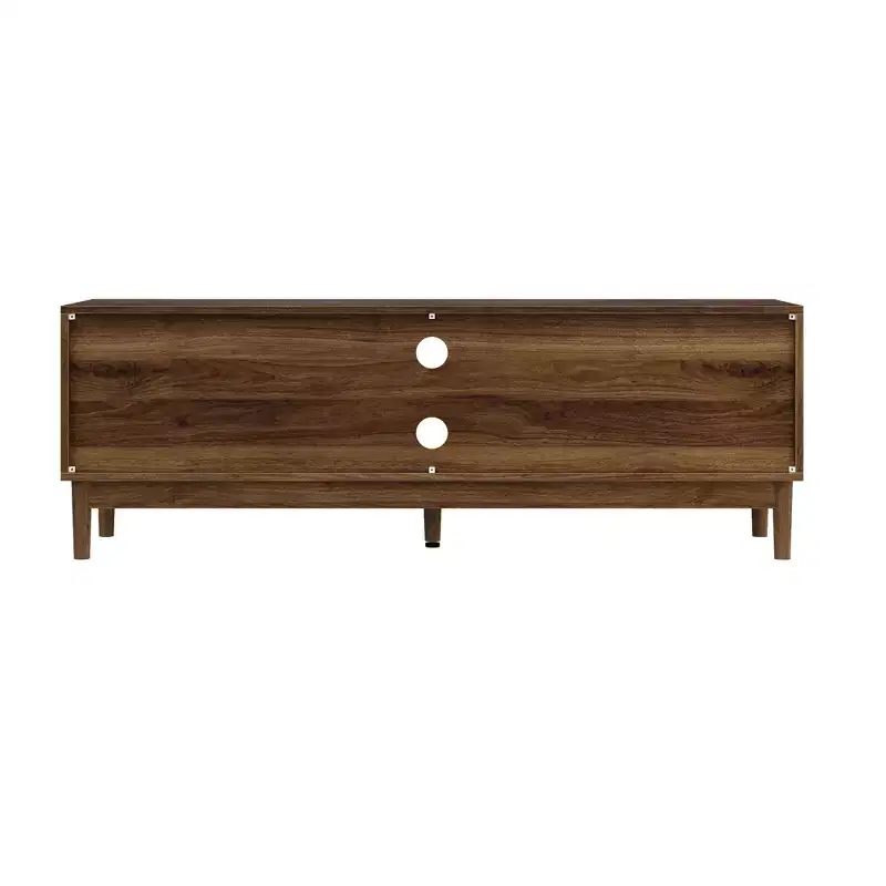GDFStudio Rajesh Modern Wooden 55 TV Stand with Open Shelves and Cable Hole