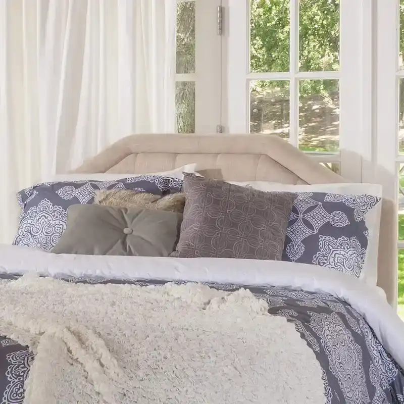 Angelica Adjustable Full/ Queen Tufted Headboard by Christopher Knight Home