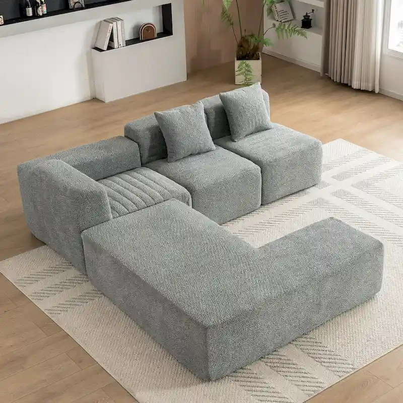 Sectional Sofa Full-compressed Sofa Couch Free-combined Sofa