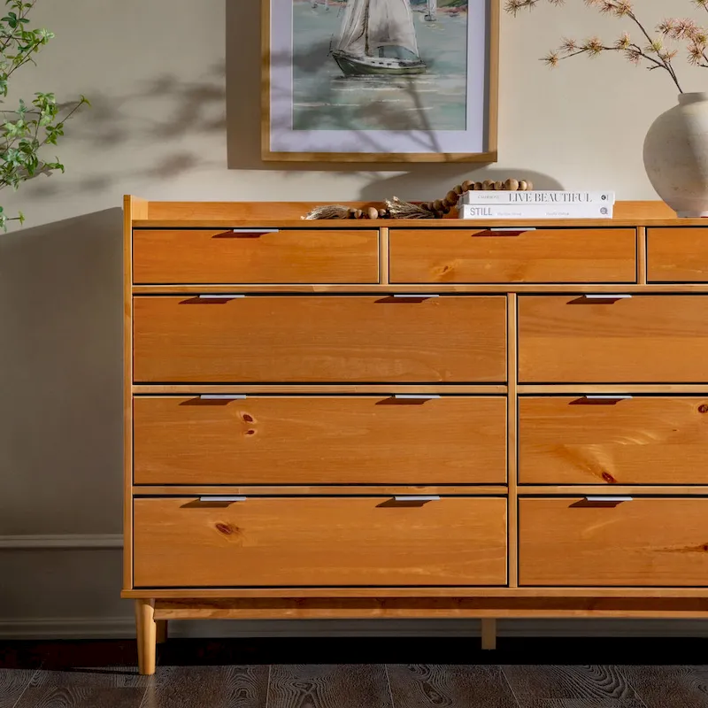 Middlebrook Modern Gallery Top Solid Wood Dresser