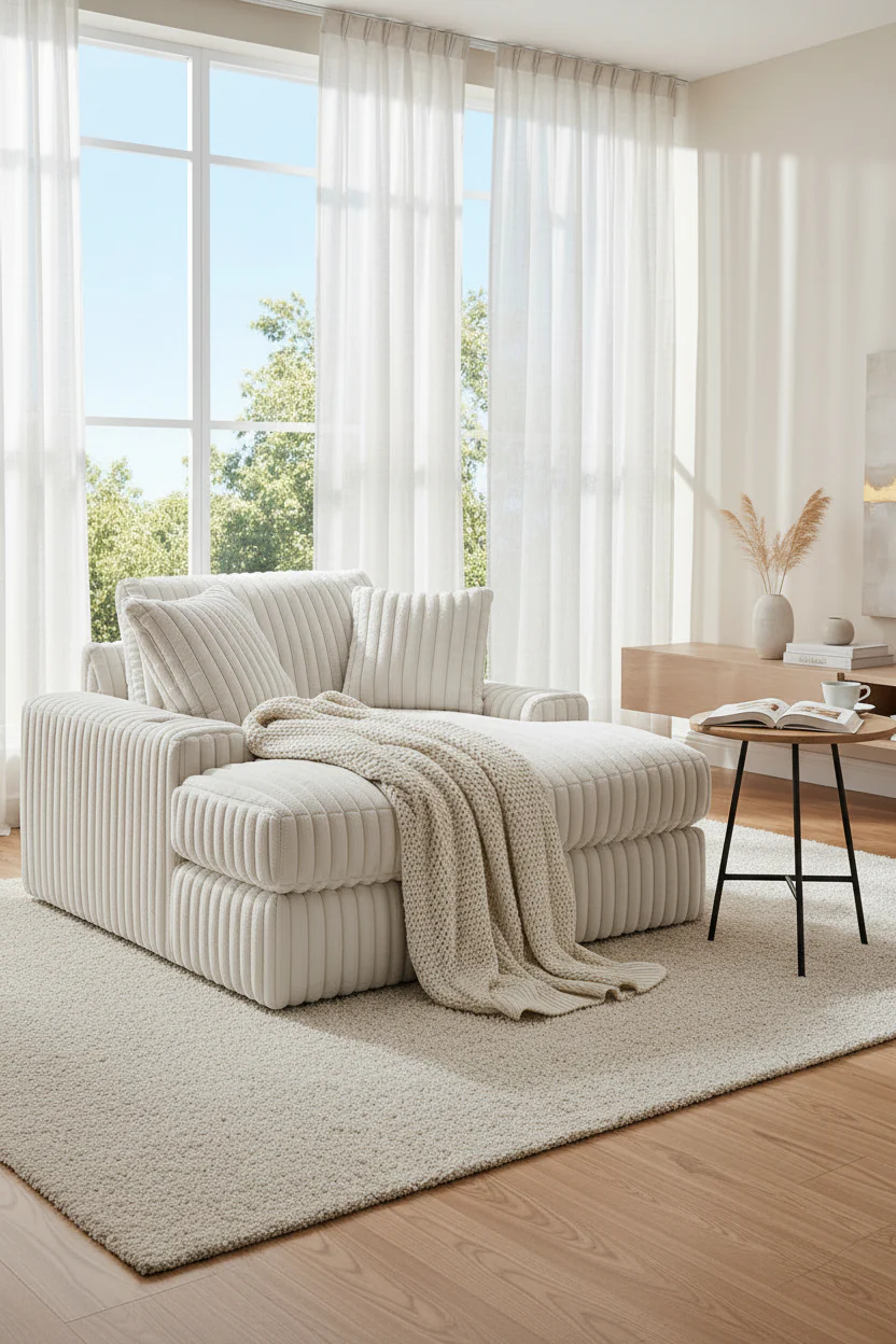 Extra-large recliner with cup holders and USB charging ports.
