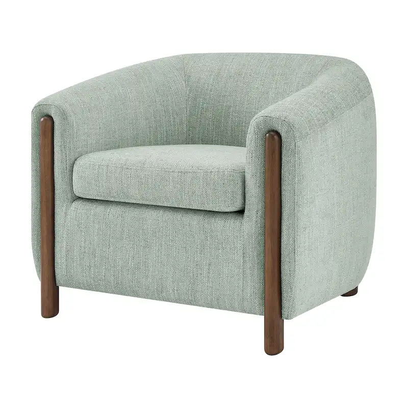 Upholstered Accent Arm Chair - Modern Fabric Armchair for Living Room