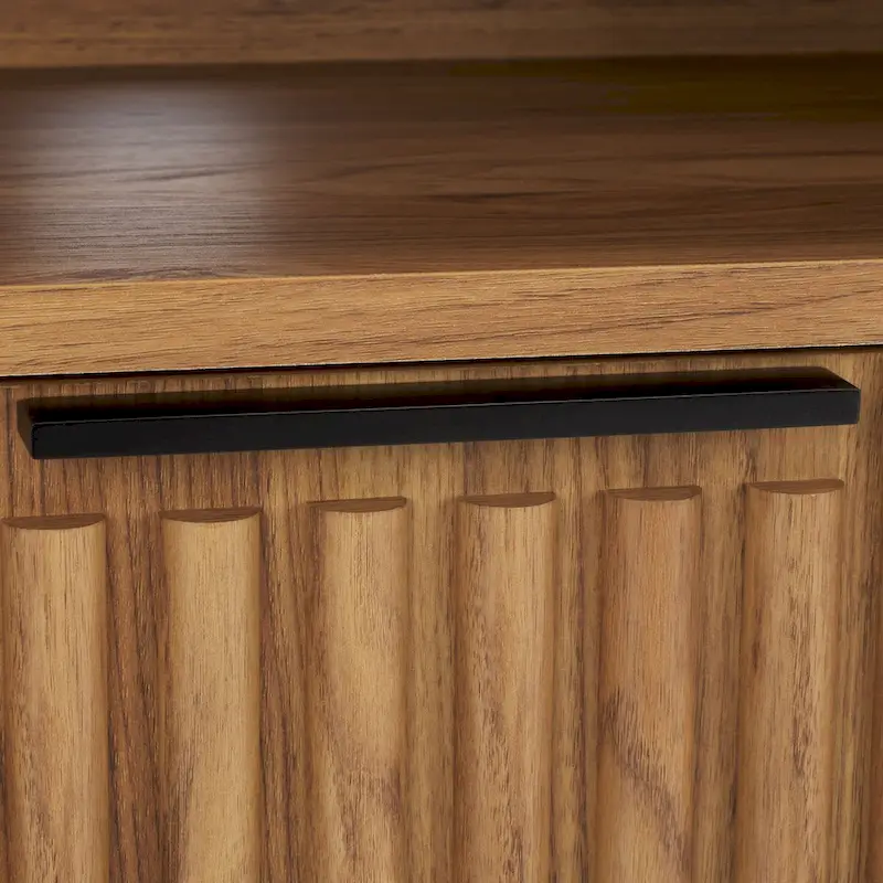 SAFAVIEH Alyse 2-Drawer 2-Shelf Entertainment Media Stand (Fits Up To 65  Flatscreen TV) - 60.4 In. x 15.6 In. x 24.8 In.