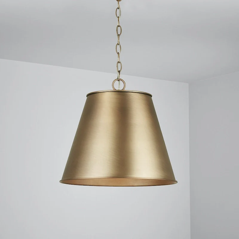 Welker 1-light Aged Brass Hanging Pendant