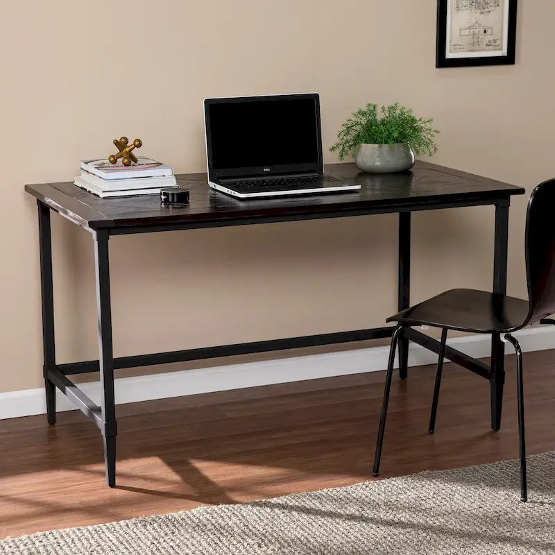 SEI Furniture Lawrence Modern Farmhouse Reclaimed Wood Desk