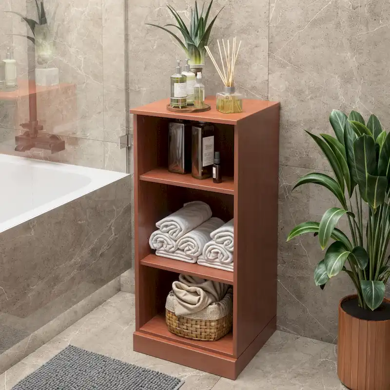 100% Solid Wood 16.5 Bathroom Cabinet with Optional Doors by Palace Imports