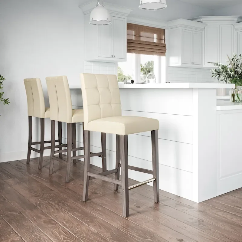 Leila Upholstered 31 Bar Height Barstool