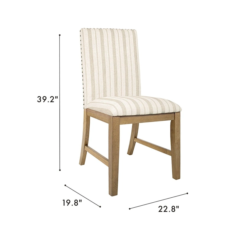 HomePop Upholstered Wood Apron Dining Chair - Set of 2