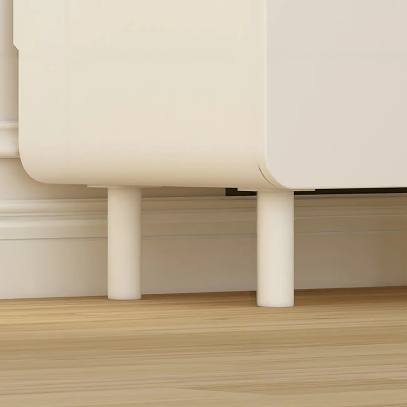 Versatile Modern White Accent Chest with Waterproof Design