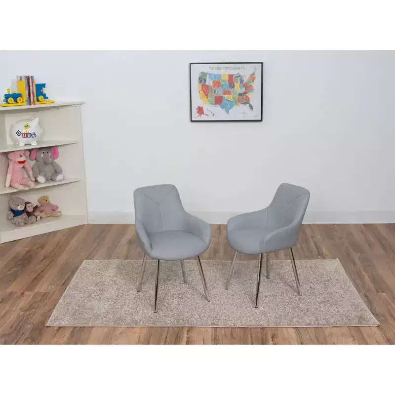 Kids' Modern Upholstered Chair Set - Gift Mark