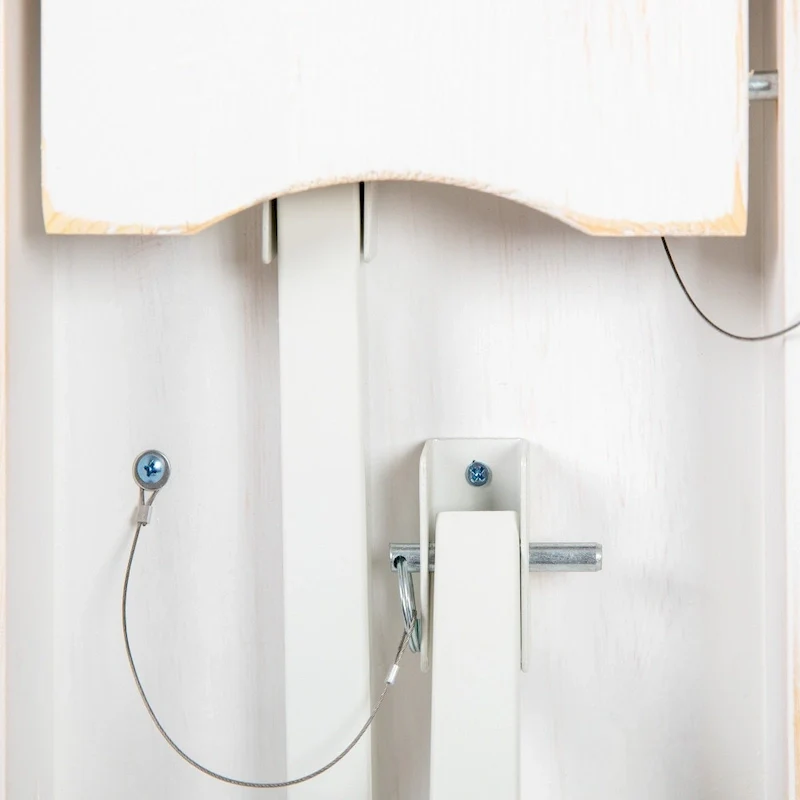 Solid Pine Folding Farm Table Set with 6 Benches