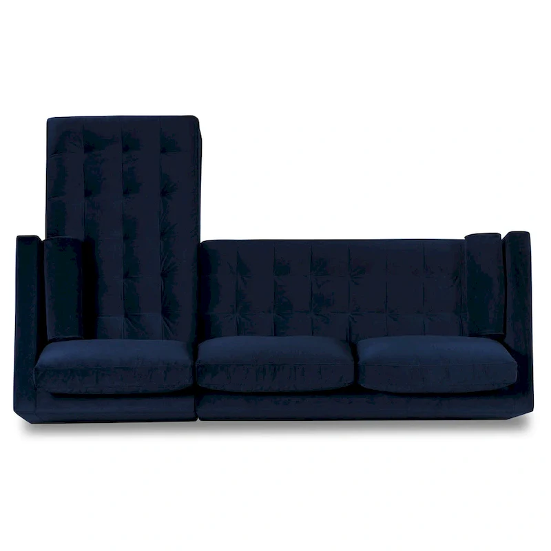 104.5 Fabric right-side sectional sofa