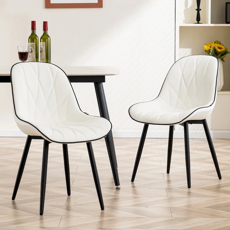 Upholstered Dining Chairs Set of 2 Modern Kitchen Chairs