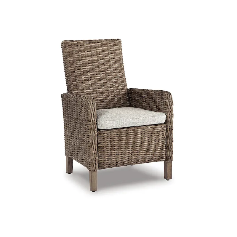 Signature Design by Ashley Beachcroft Brown/Beige 5-Piece Outdoor Dining Set - 42.25 W x 84.25 D x 29.25 H