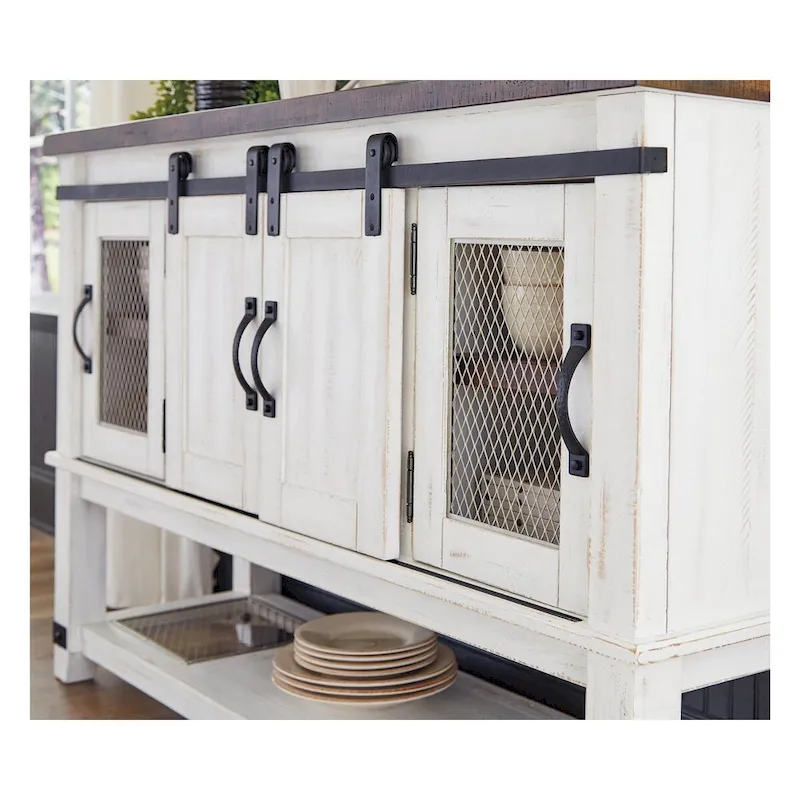 Signature Design By Ashley Valebeck White Dining Room Server