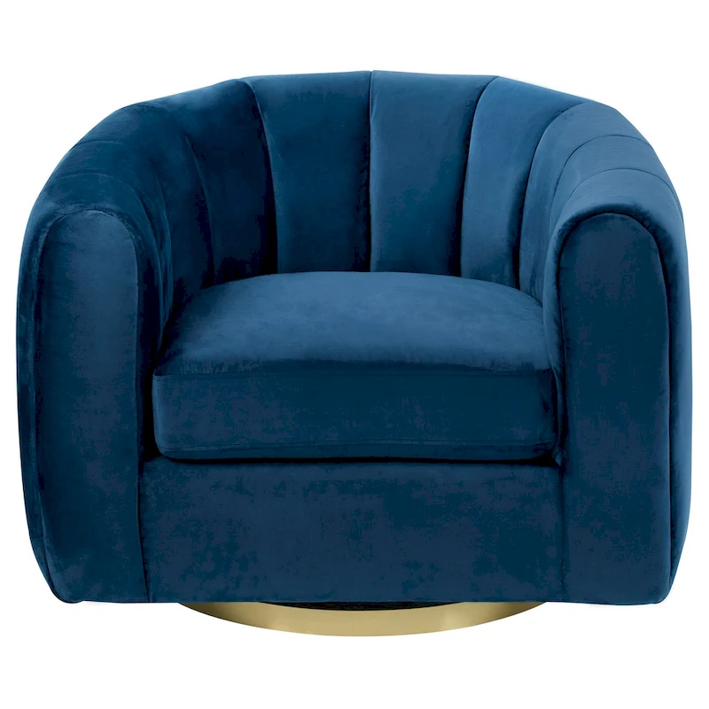 Cardiff Mid Century Modern Comfy Swivel Accent Chair