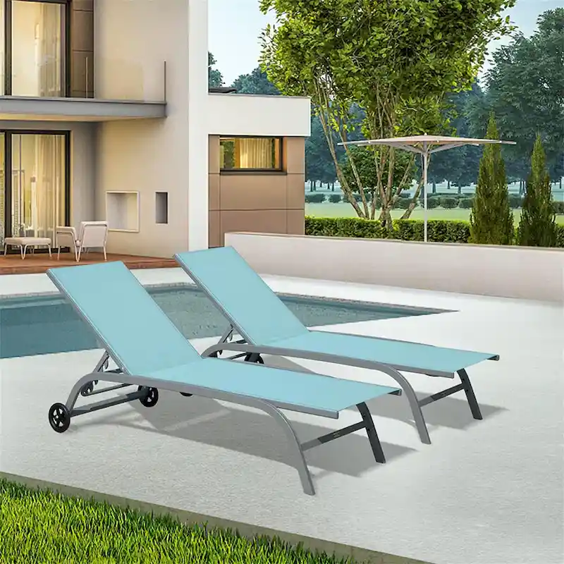 Chaise Lounge Outdoor Set of 2