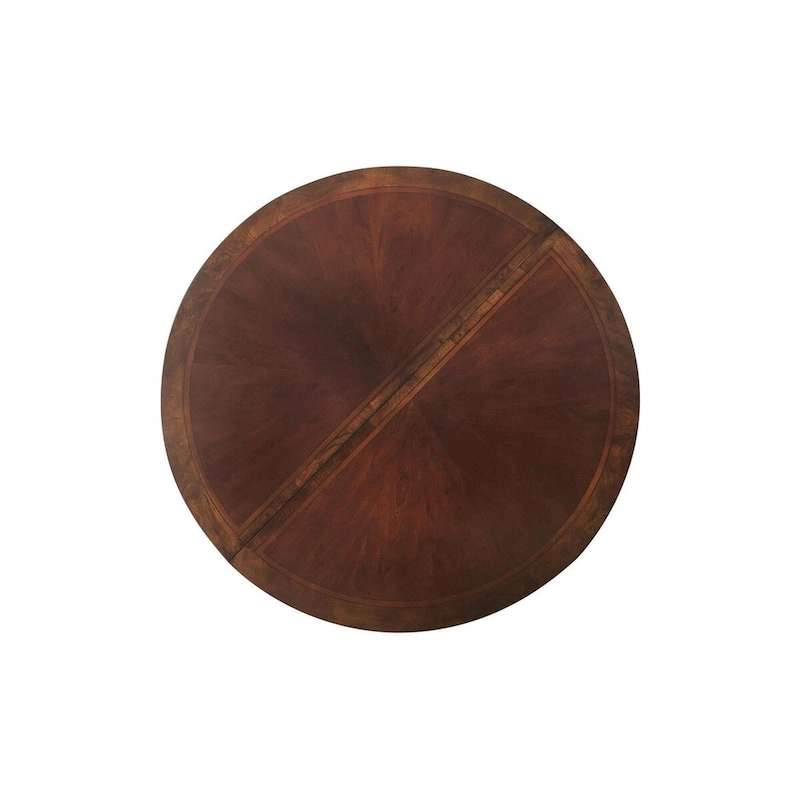 Shelby Cherry Traditional Fabric Oval Double Pedestal Dining Room Set