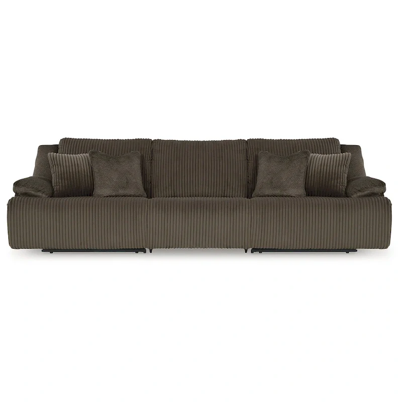 Signature Design by Ashley Top Tier 3-Piece Reclining Sectional Sofa - 128W x 40D x 41H