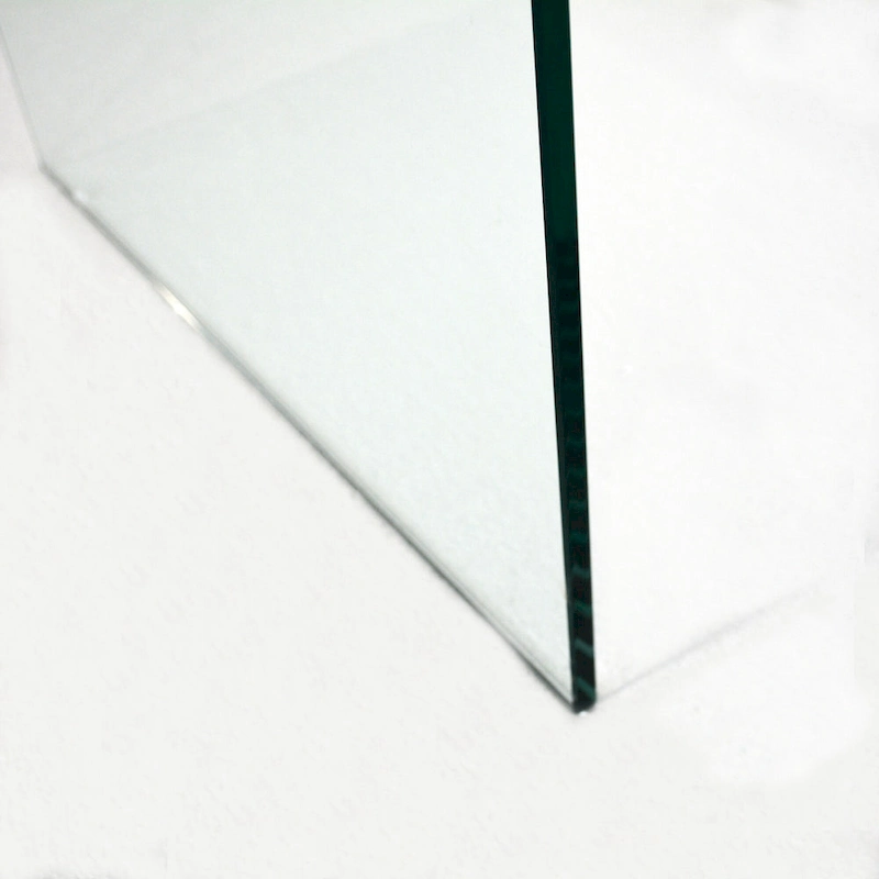 Glass Console Table, Transparent Tempered Glass Console Table