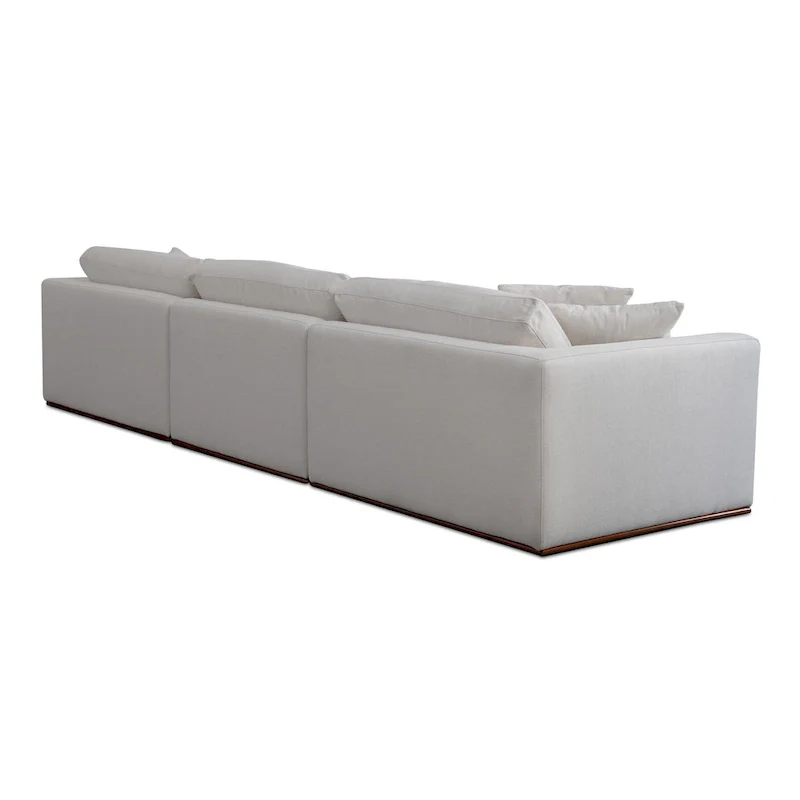 Rio Modular Sofa With Rubber Wood Base - 136.2 W x41 D x23.6 H