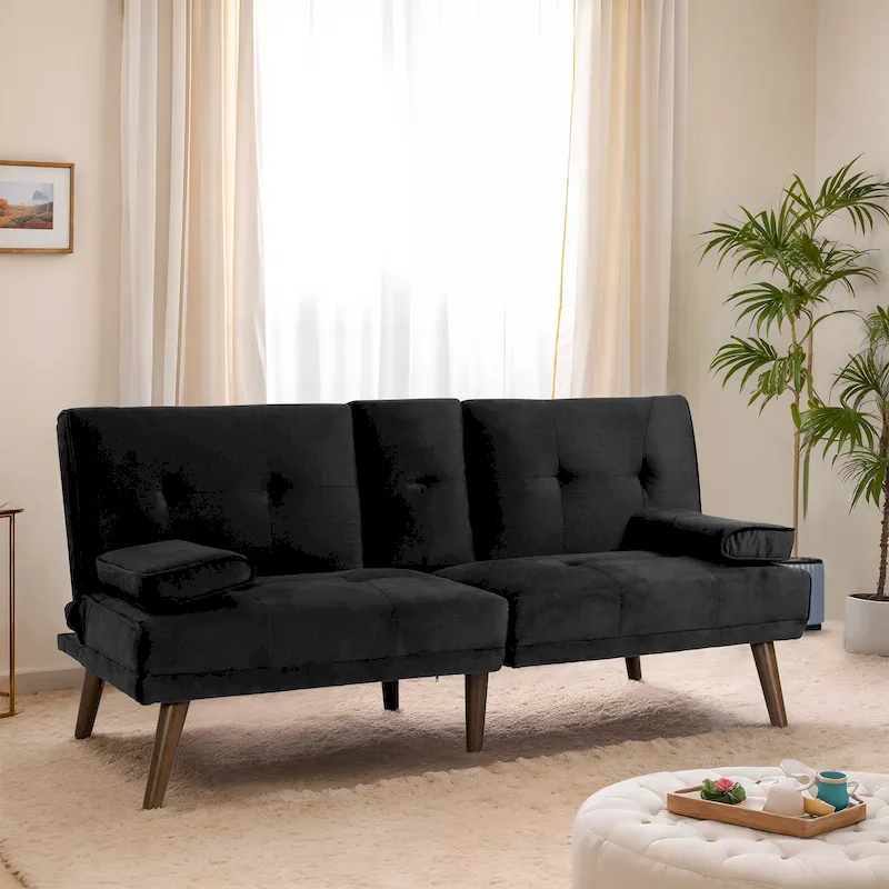 Futzca 60  Small Loveseat, 3 in 1 Cute Convertible Sofa Bed