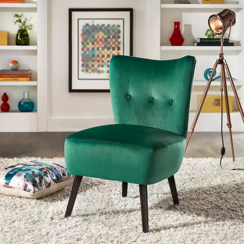 Imani 22.5 Wide Tufted Accent Chair by iNSPIRE Q Bold