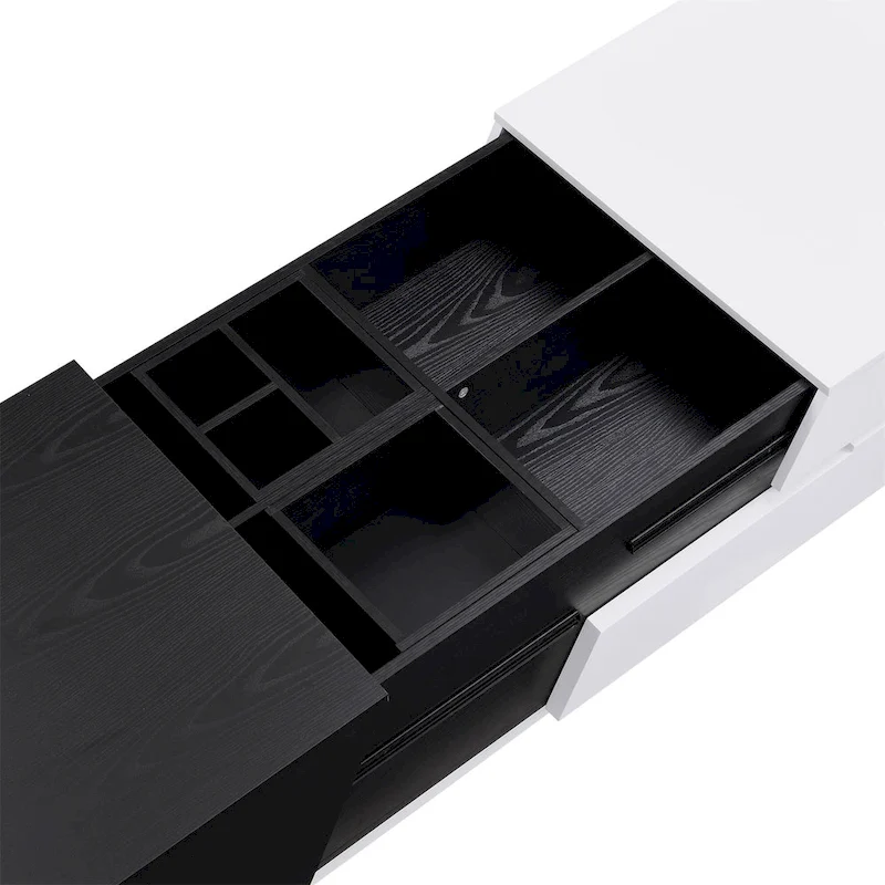 Merax Modern Extendable Sliding Top Coffee Table