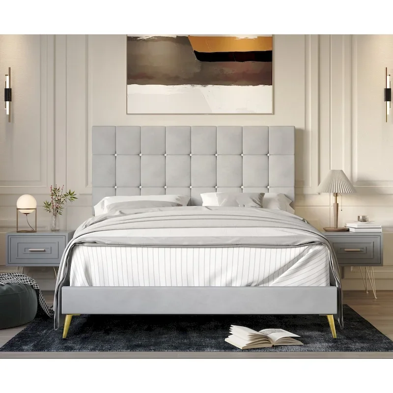 Marcella Upholstered Panel Bed