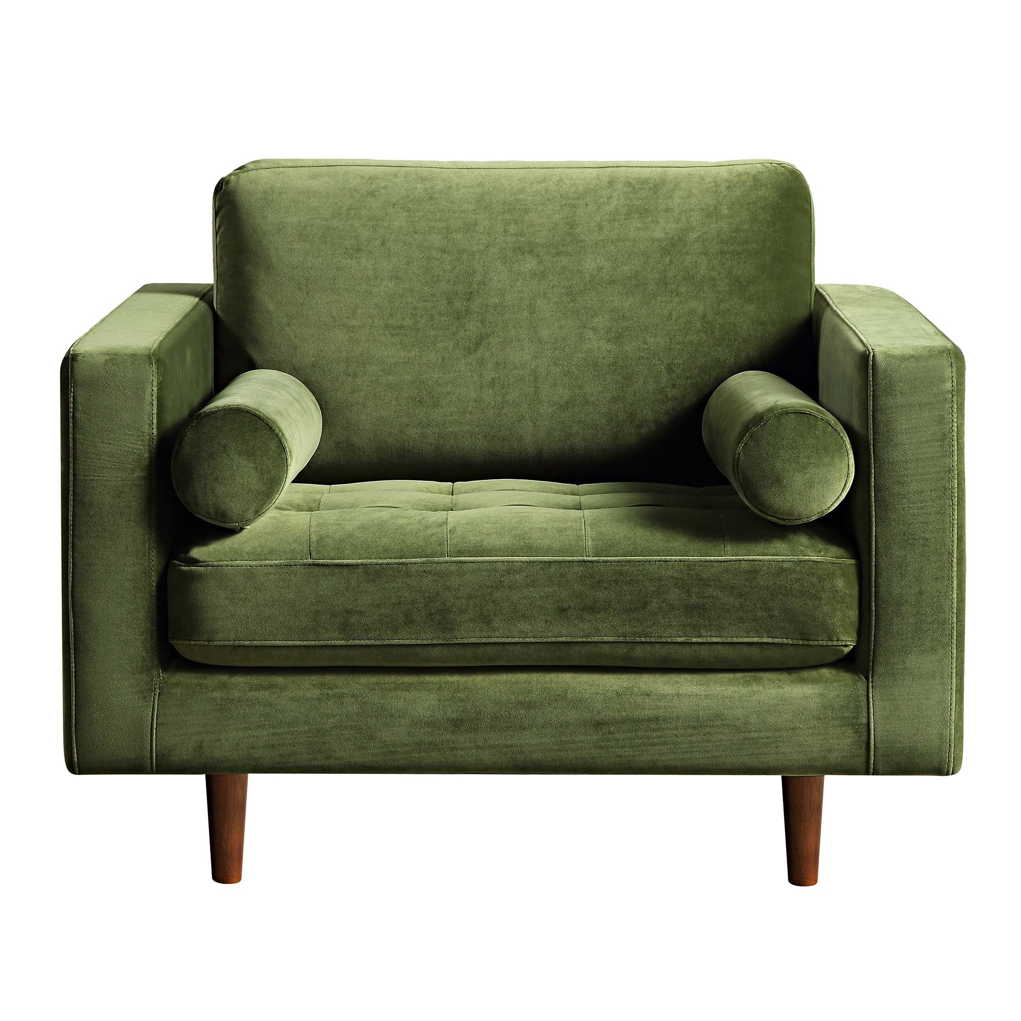 Armchair, Moss Green Velvet