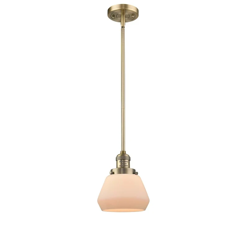 Innovations Lighting Fulton Single Light 7  Wide Mini Pendant with