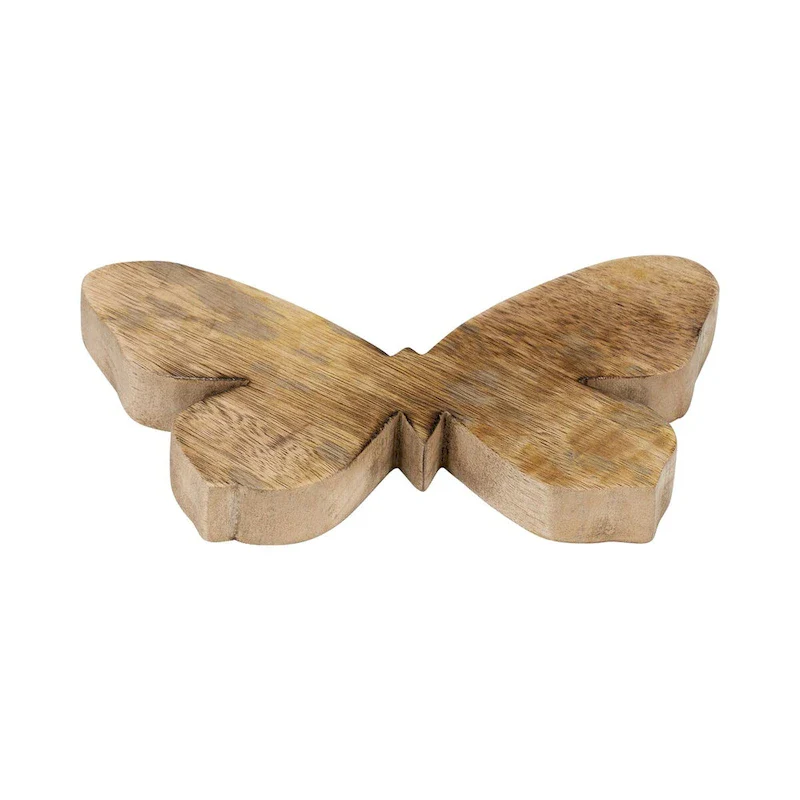 Sagebrook Home Wooden Butterfly Statue