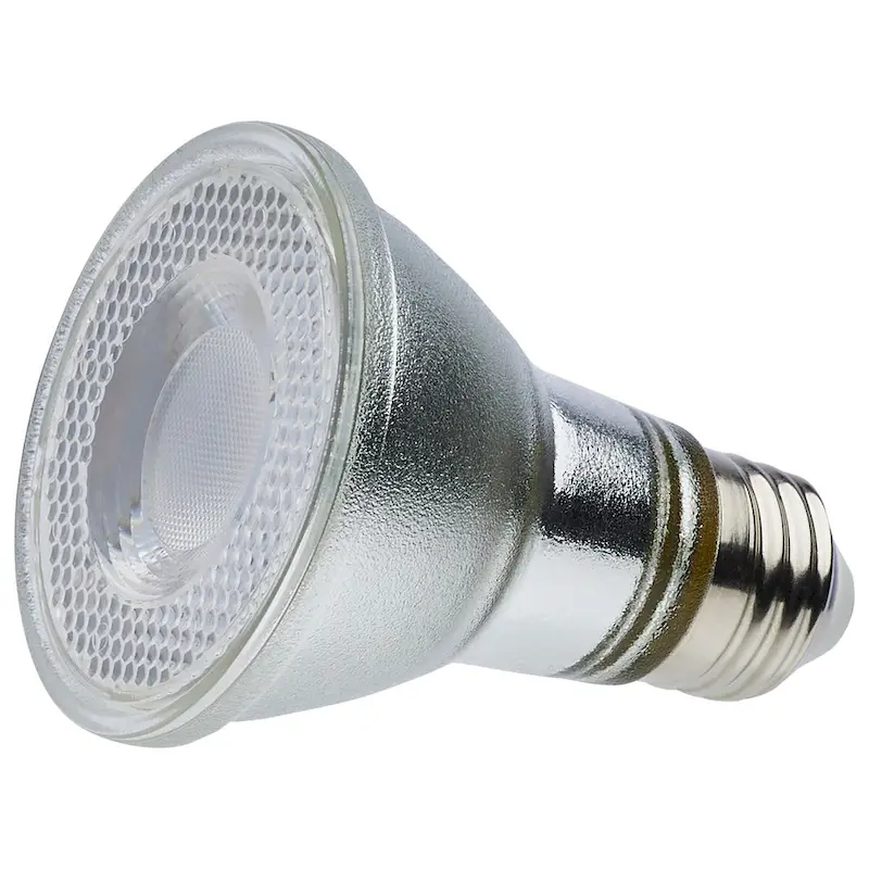 7 Watt Econo LED PAR20 5000K 35 Degree Beam Angle Medium Base 120-277V - Silver