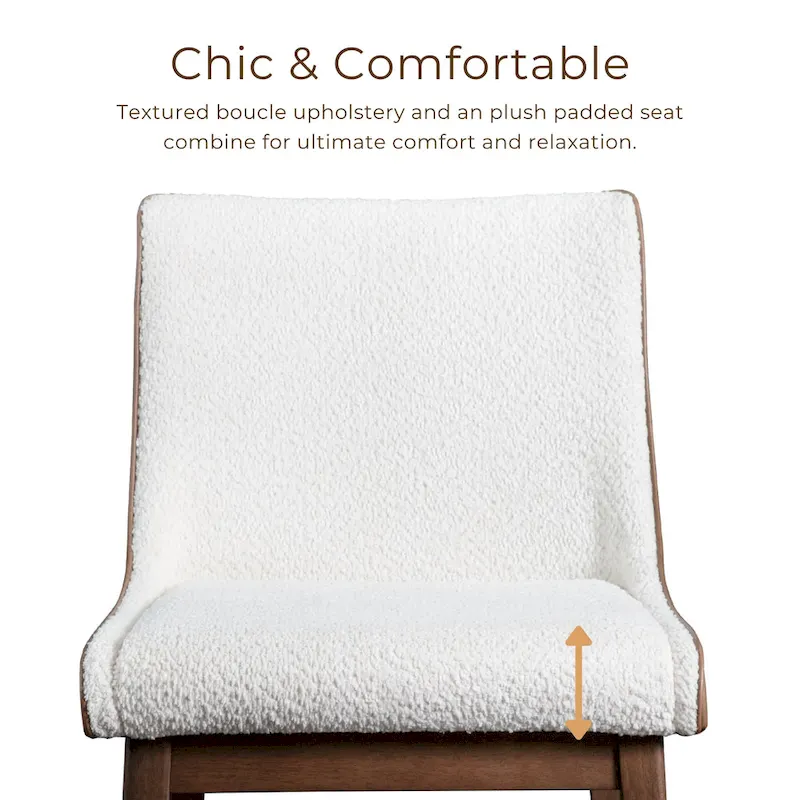 Furniture of America Beau I Mid-century Walnut 5-Piece Rectangle Dining Table Set