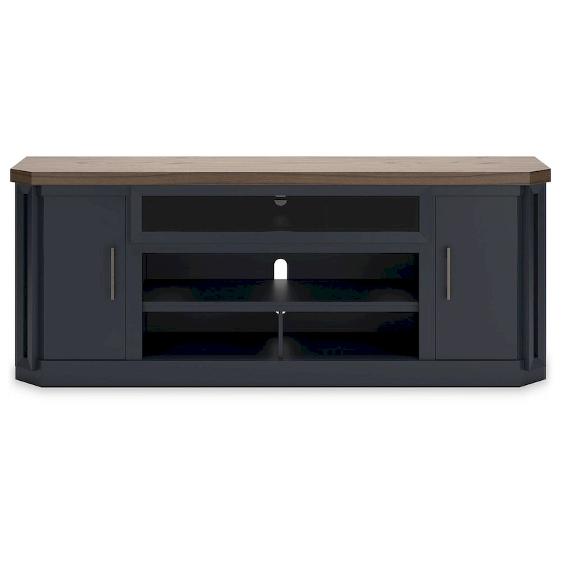 Signature Design by Ashley Brown and Blue Landocken 83 TV Stand - 83W x 20D x 33H