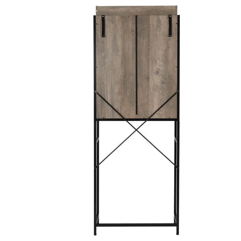 Three-Layer Rack etro Style MDF Bathroom Cabinet